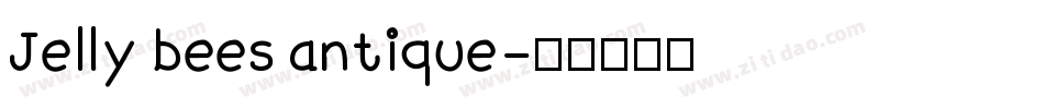 Jelly bees antique字体转换